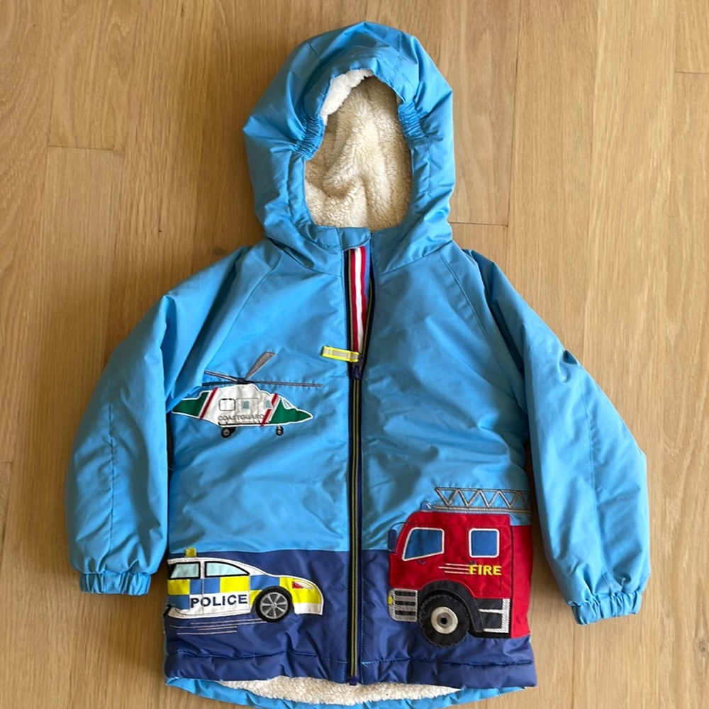 Mini boden Sherpa lined anorak size 3-4